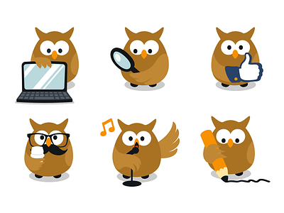 Vector Owl Mascot Freebie adorable animal bird character cute free freebie mascot nice owl sweet vector