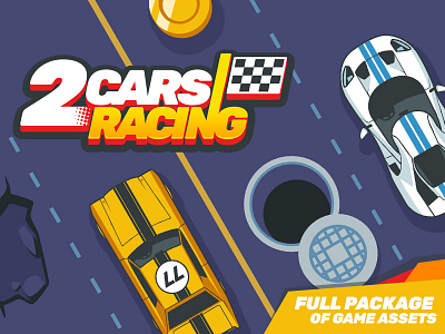 Game Assets for 2 Cars Racing