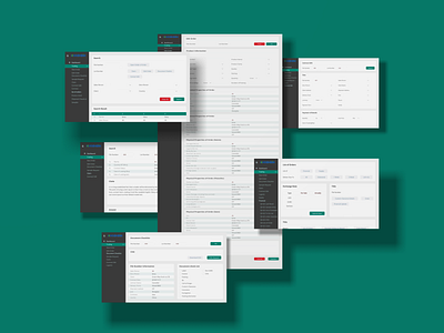 Panel for Logistic app design ui ux web