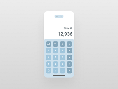 Daily UI Challenge #04: Minimal Calculator