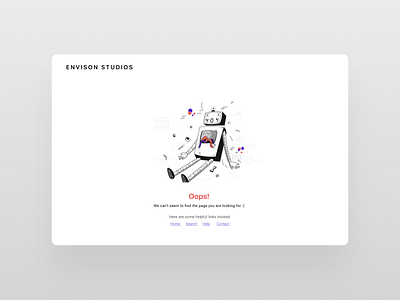 Daily UI Challenge #08: 404 Error Page 404 error page 404 page dailyui dailyuichallenge design error page figmadesign minimal typography ui ux