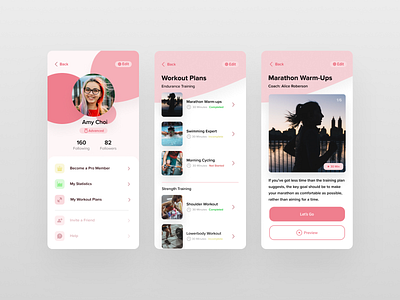 Daily UI Challenge #06: User Profile (Workout App Concept)