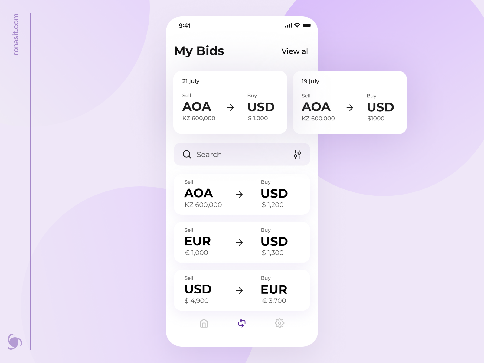 app to buy and sell currency