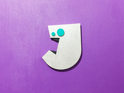 J for jumpy 36daysoftype acrylicpainting character design graphic handmade illustration jumpy lettering timletsgo timvandenbroeck woodrelief