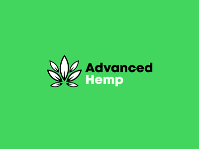 Advanced Hemp logo branding design icon illustration logo
