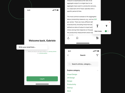 Reading App – Readble app brand branding design interface ios minimal minimalism mobile mobile design product product design read reading app startup ui ux