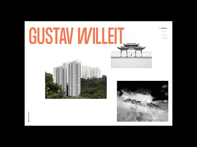 01 Gustav Willeit design editorial editorial design layout minimal modern photography portfolio presentation presentation design typography ui website white space