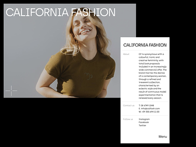 01 – California Fashion branding design ecommerce editorial editorial design fashion minimal modern photography typography ui web design website white space
