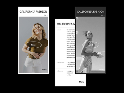 03 – California Fashion branding design ecommerce editorial editorial design fashion minimal modern photography typography ui web design website white space