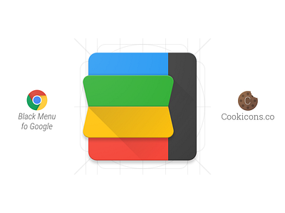 Black Menu for Google Product Icon