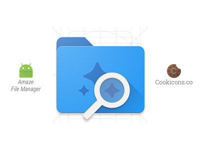 Amaze File Manager Product Icon amaze android app icon file file manager icon iconography material material design product icon