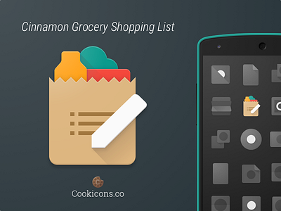 Cinnamon Grocery Shopping List Product Icon