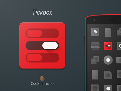 Tickbox Product Icon android app icon icon iconography material material design product icon tickbox