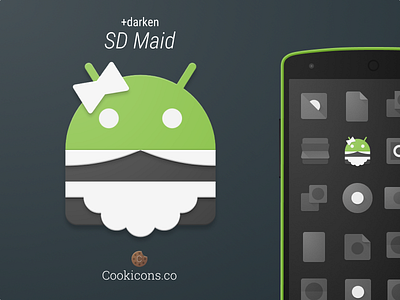 Sd Maid Product Icon android app icon icon iconography maid material material design product icon sd maid