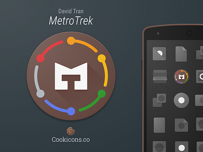 Metrotrek Product Icon android app icon icon material design metro train transit