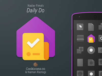 DailyDo Product Icon agenda android app icon launcher material design tasks