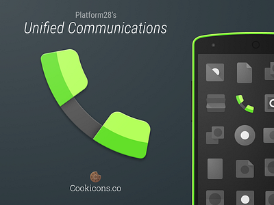 Plaform 28: Unified Communications Icon enterprise icon material design