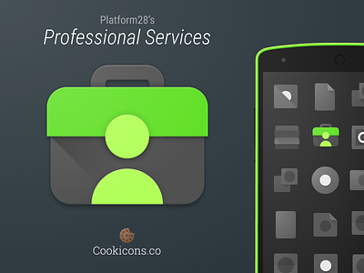 Plaform 28: Professional Services Icon enterprise icon material design