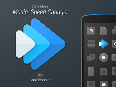 Music Speed Changer Product Icon android app icon material design music