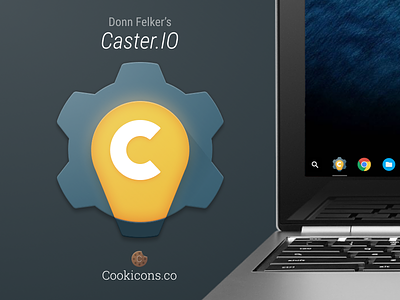 Caster.Io Service Icon android code coding dev development icon learn material design programming site