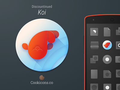 Koi Product Icon android app dating fish icon koi material design