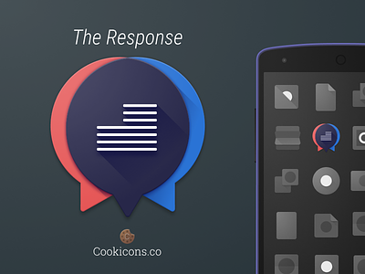 The Response Product Icon android app icon iconography material design political politics