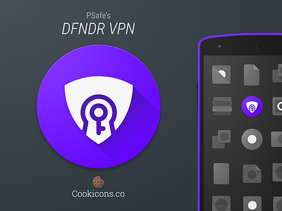 PSafe's DFNDR VPN Product Icon android app icon icon iconography material design privacy security vpn