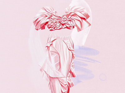 Fashion Illustration brush digitalart fashion fashion illustration illustrations photoshop pink procreate app