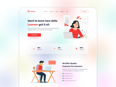 Learner - Online learning web template