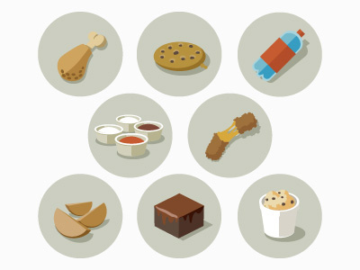 Nom food icon illustration vector yummy