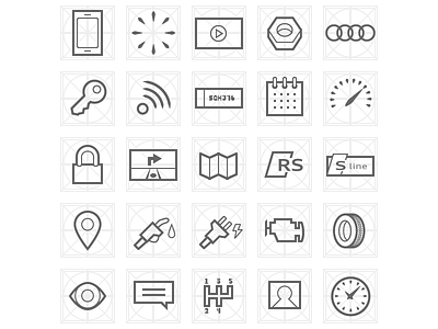 Audicons car icons vector