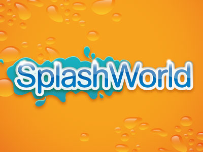 Splashworld aqua brand holiday logo