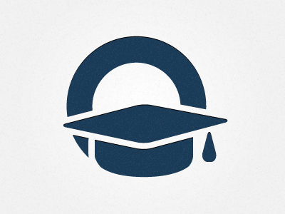 Education Logo cap circle education graduation illustrator logo mortarboard o tassle