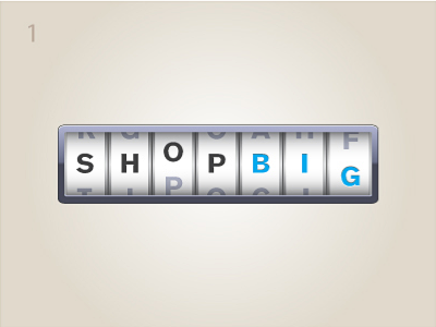 Shop Big - Counter blue counter grey illustrator logo vector