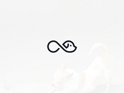 Infinity Dog branding clean design graphic design logo minimalist modern