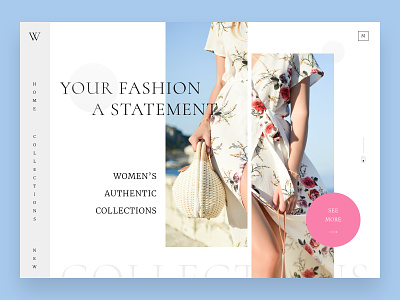 Women's Fashion - Landing page fashion brand landingpage luxury brand webdesign women