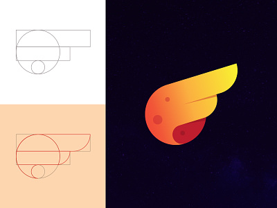 Fastcomet - Letter F branding comet fast icon illustration letter logo monogram typography