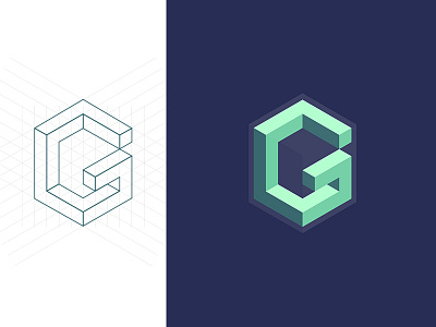 Greenroom - Letter G branding design icon illustration letter logo symbol typography vector