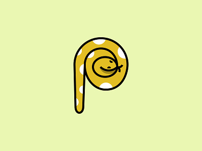 Python - Letter P icon letter logo p symbol typography vector