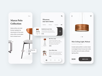 Furniture Store App - Minimal Concept