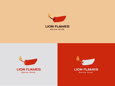 Spicy food logo branding design fire flat food food brand food illustration illustration logo vector