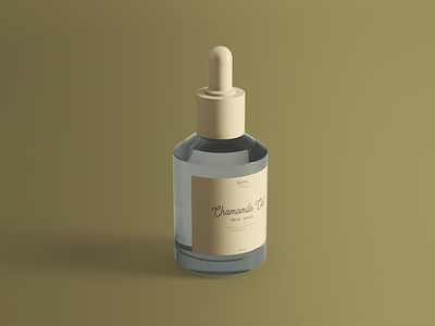 Fat Dropper Mockup - Lunaria botanical branding fat dropper nature packaging skincare typography