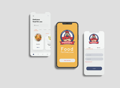 panaderia app graphic design ui