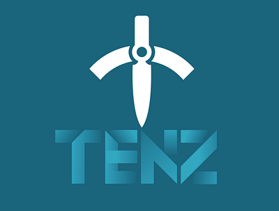 Tenz logo blue blue and white gamer jett logo streamer tenz valorant