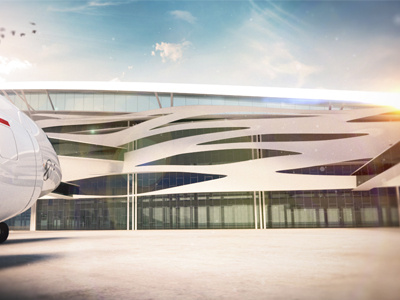 Airport of Rio de Janeiro - Apron architecture vizualization