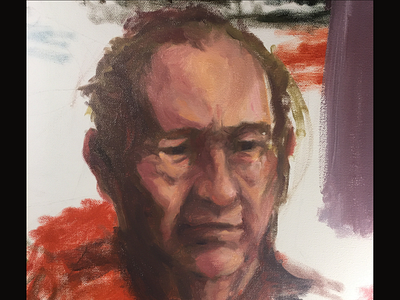 Old Man from Imagination allaprima oilpainting paint painting portrait portrait painting