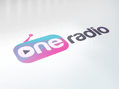 One Radio Logo adrian brand chiran identity logo print