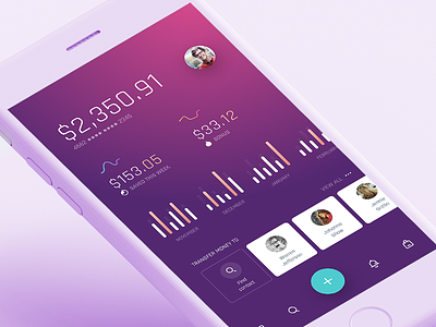 Account stats app design design flat free interaction ios kit pheonix preview sketch stats ui