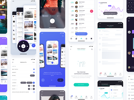 Atro Mobile UI kit (Freebie) by Adrian Chiran on Dribbble