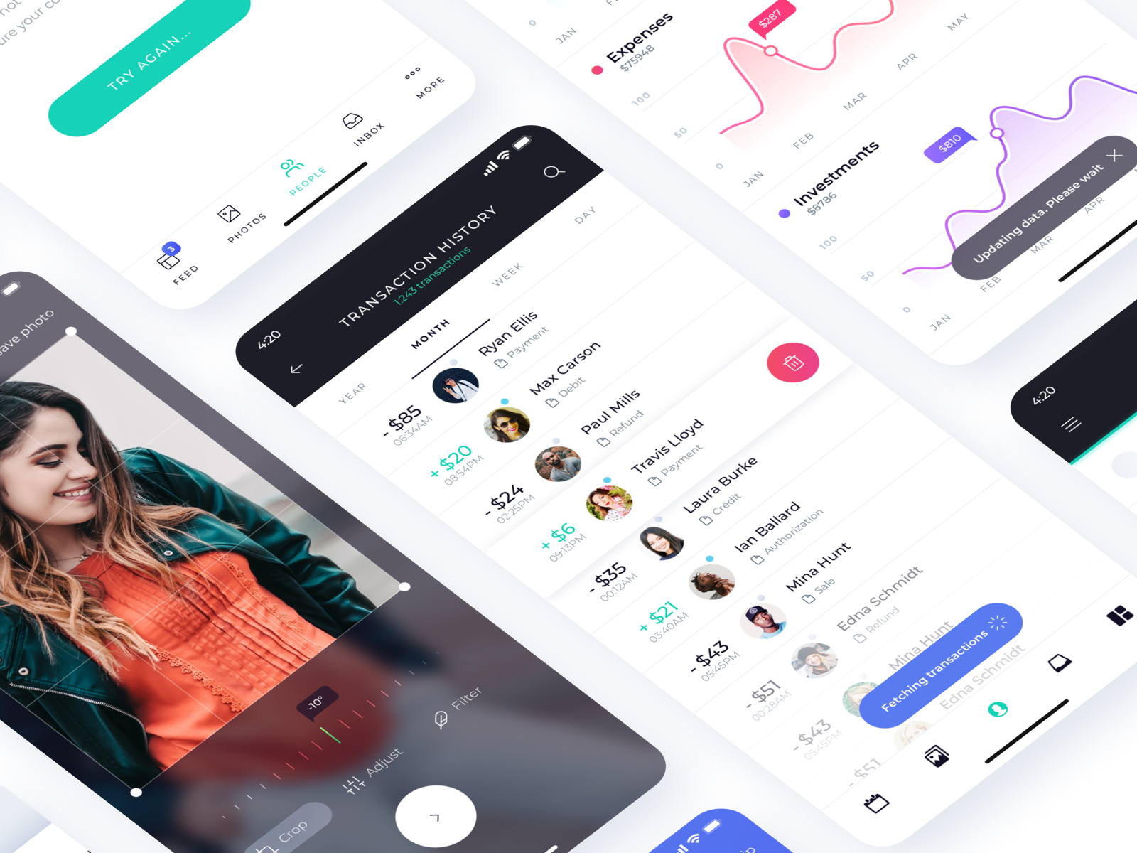 free mobile news app design templates adobe xd